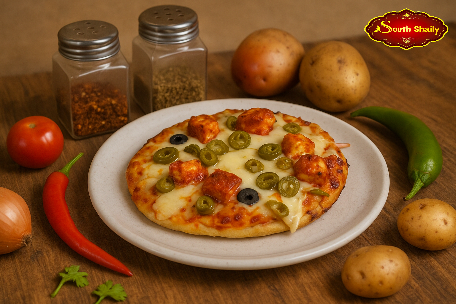 Paneer Tikka Pizza